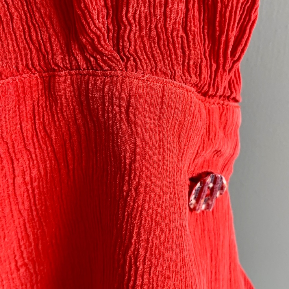 Vintage Red Button-down Shirt - Picture 4 of 5